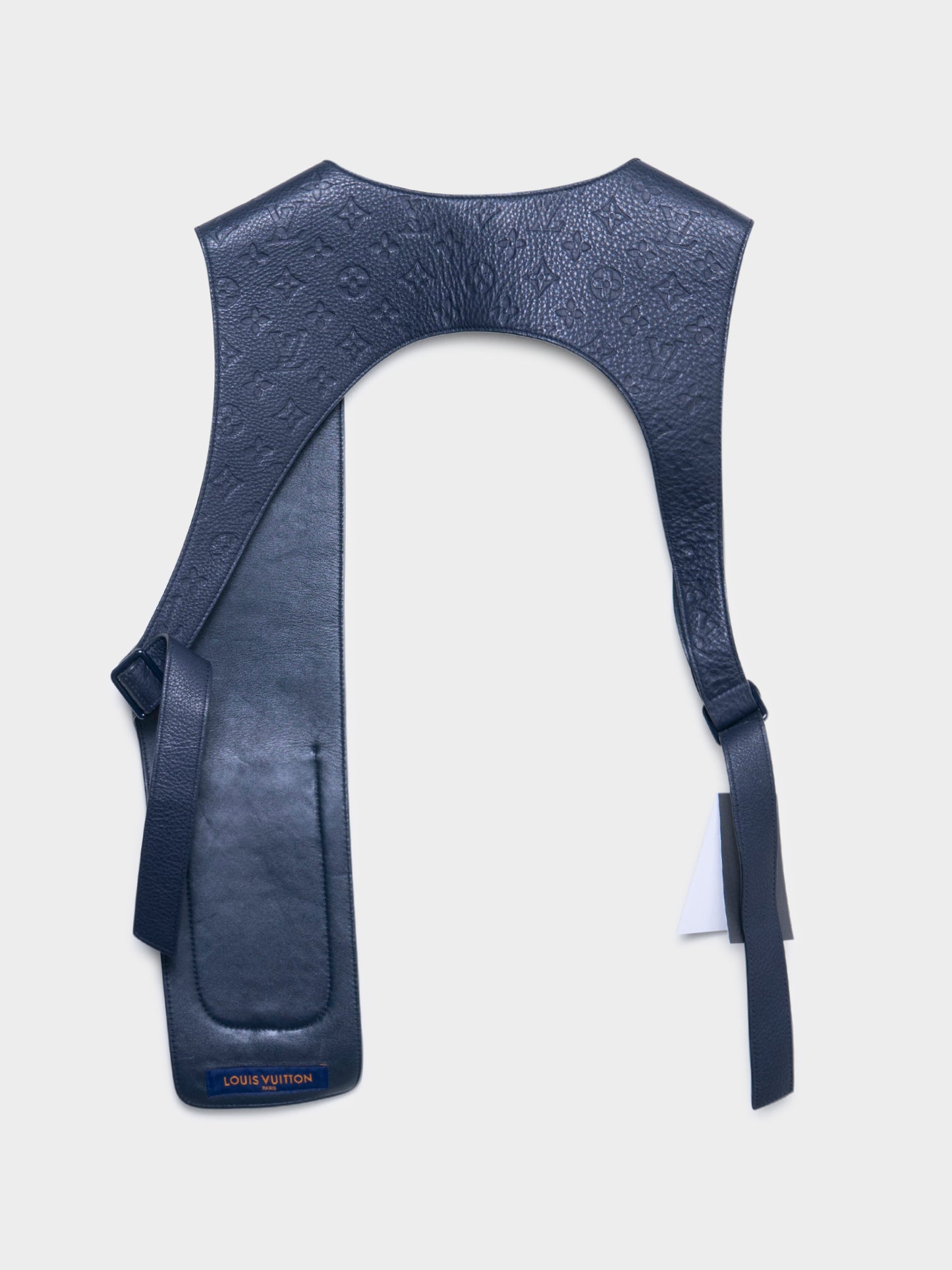 Leather Embossed Monogram Holster Vest