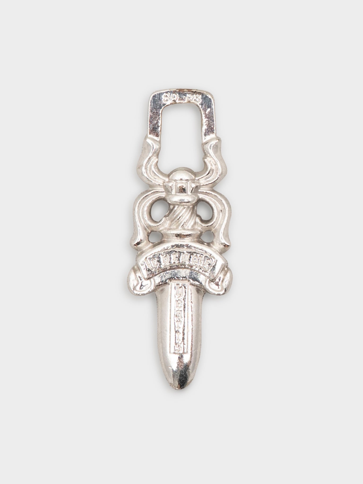 Chrome Hearts: Rhodium Dagger Pendant | Groupie