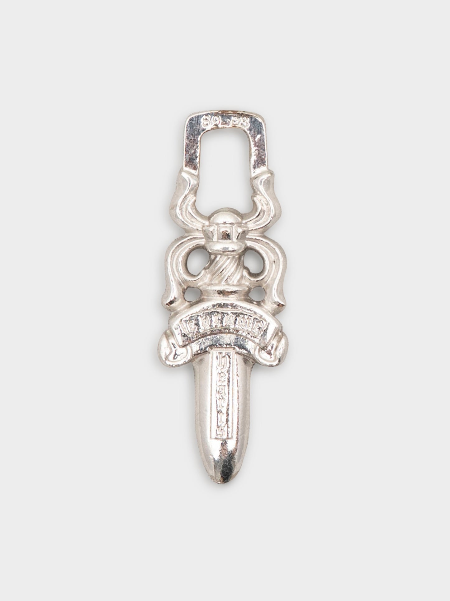 Rhodium Dagger Pendant
