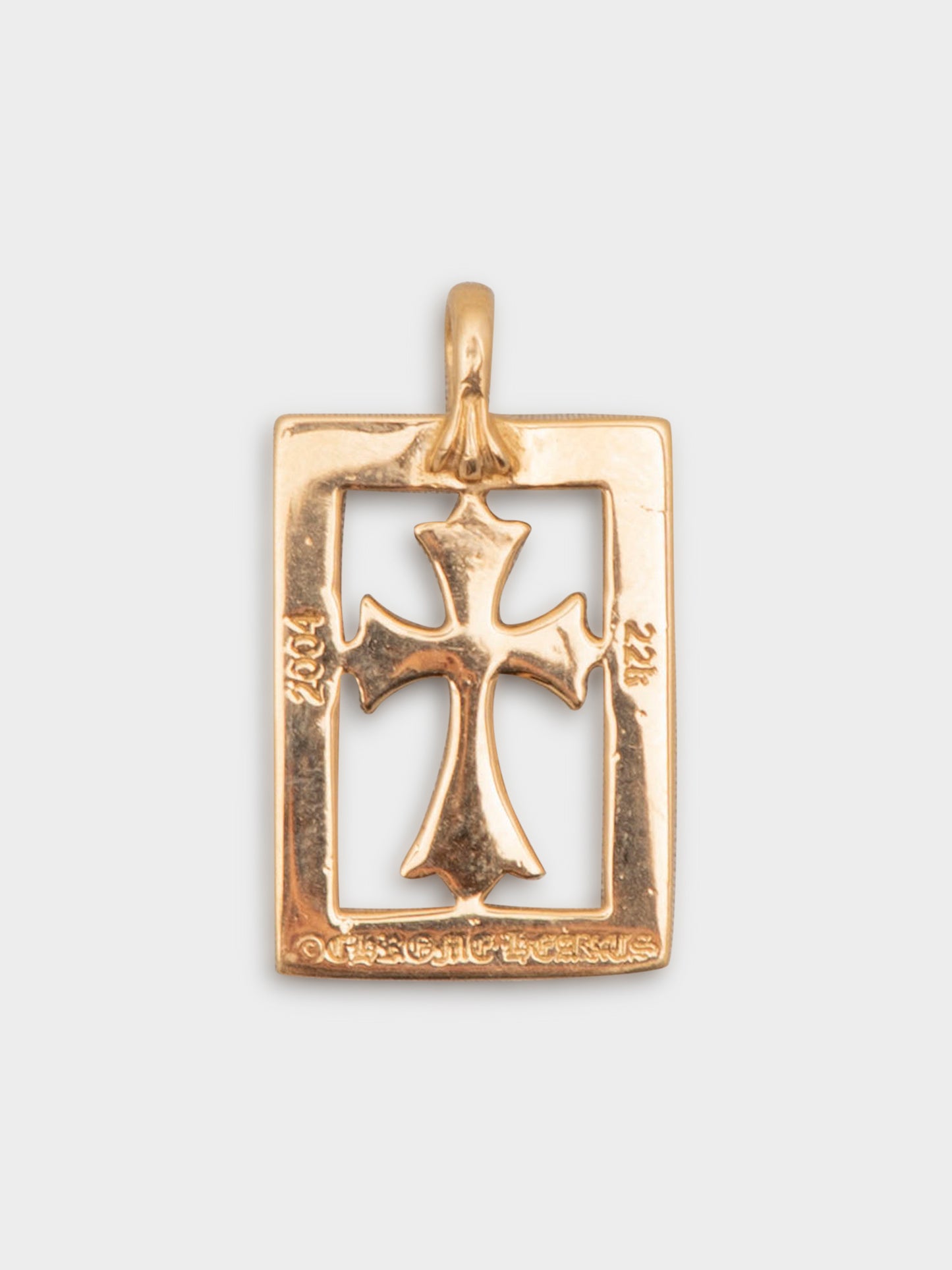 22k Diamond Baby Fat Frame Pendant