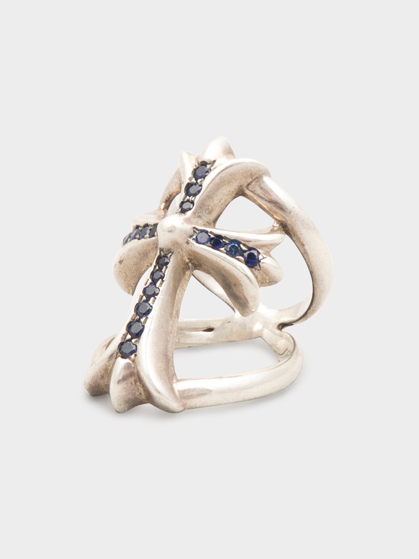 Blue Sapphire Infinity Ring