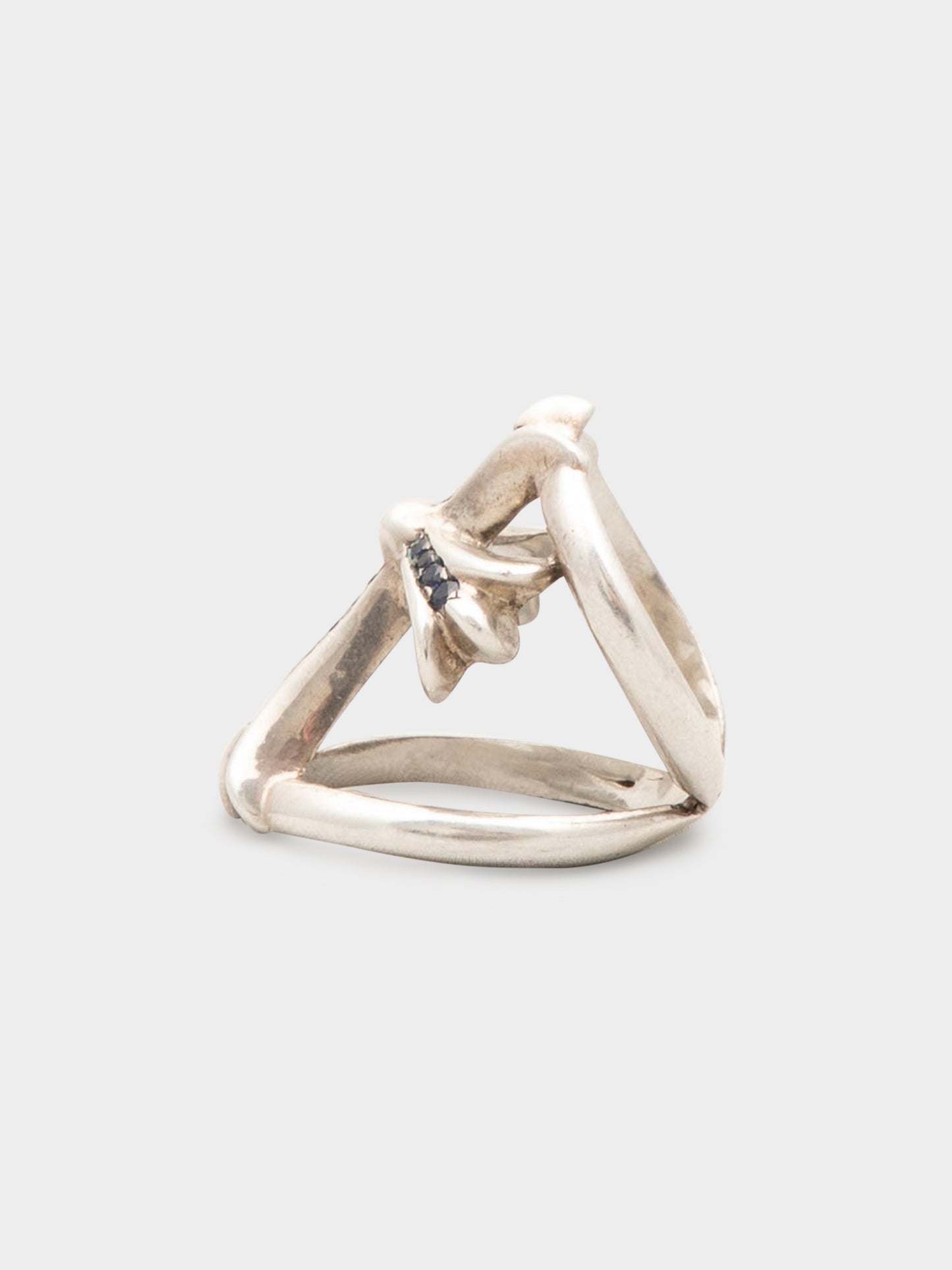 Blue Sapphire Infinity Ring