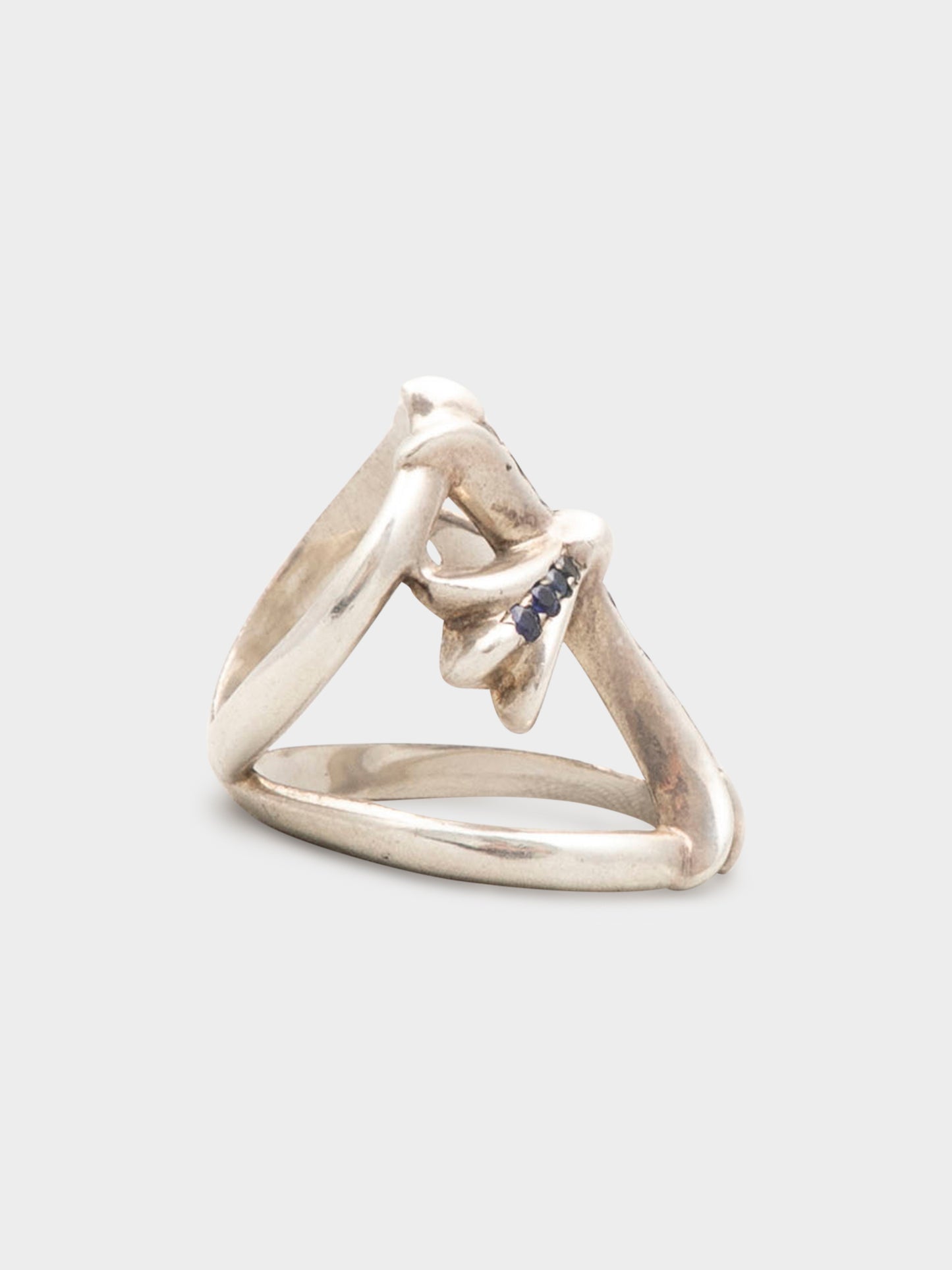 Blue Sapphire Infinity Ring