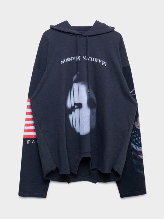 Banned Marilyn Manson Reconstructed Hoodie