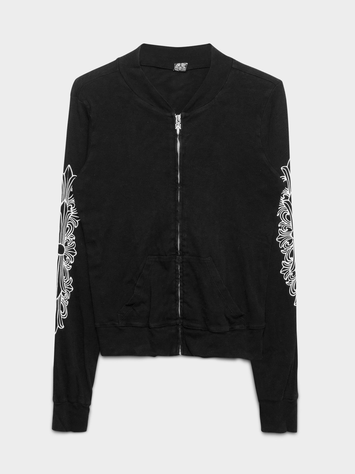 Floral Zip-Up Crewneck