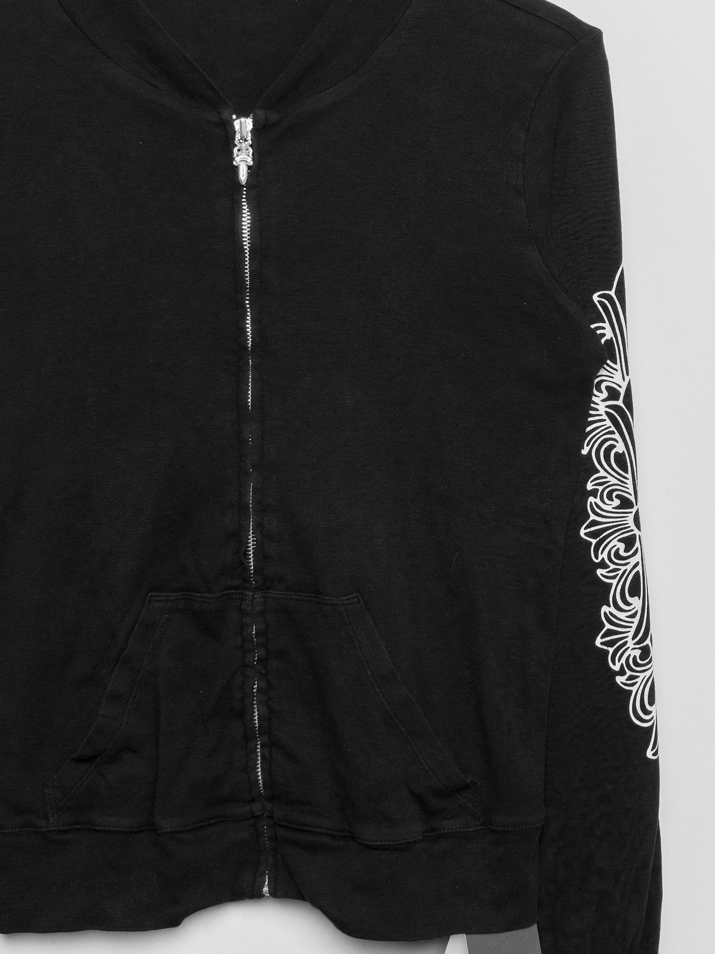 Floral Zip-Up Crewneck