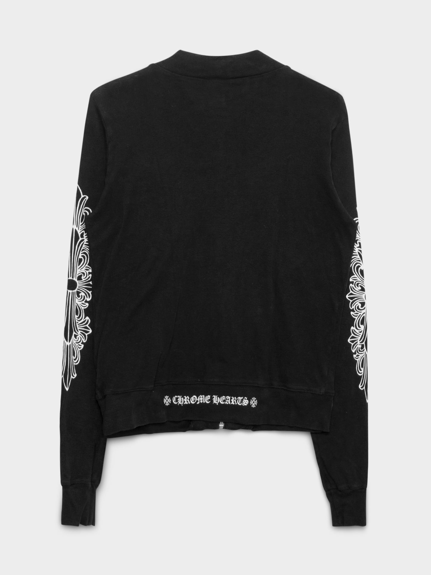 Floral Zip-Up Crewneck