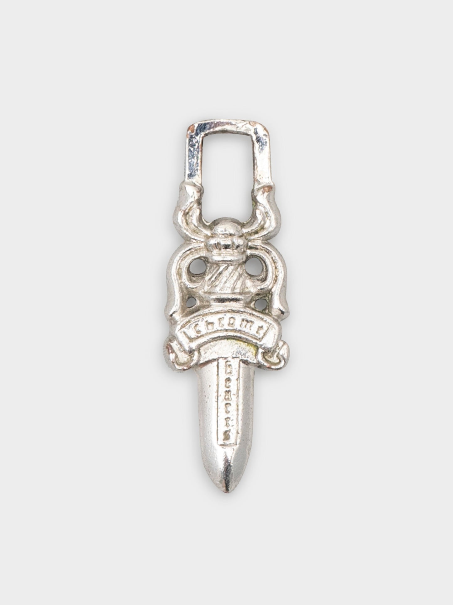 Rhodium Small Dagger Pendant