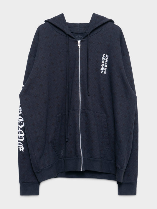 Monogram Zip Hoodie