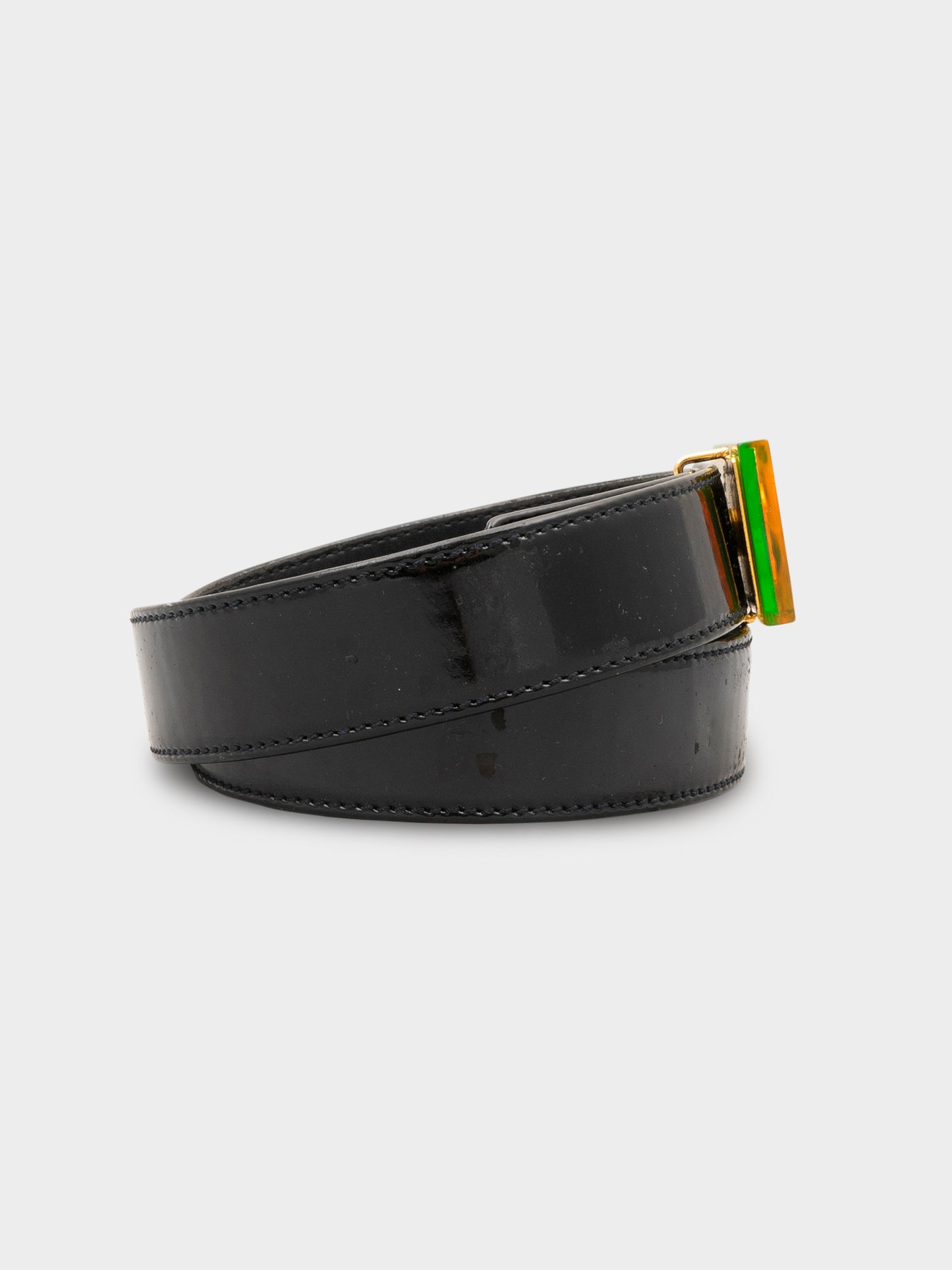 Iridescent CC Logo Belt