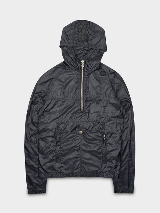 1/2 Zip Patched Hooded Windbreaker