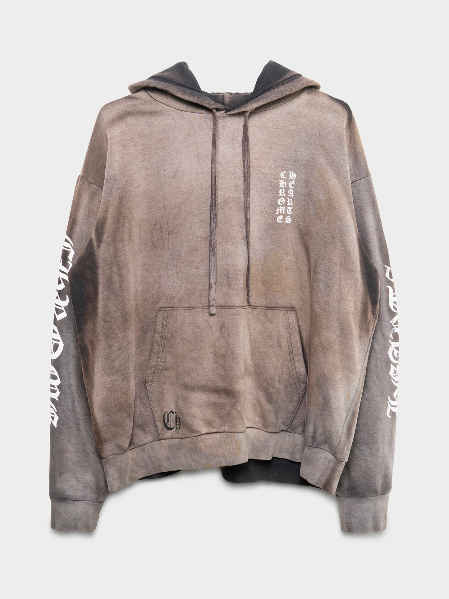 Thrashed Vertical Logo Hoodie