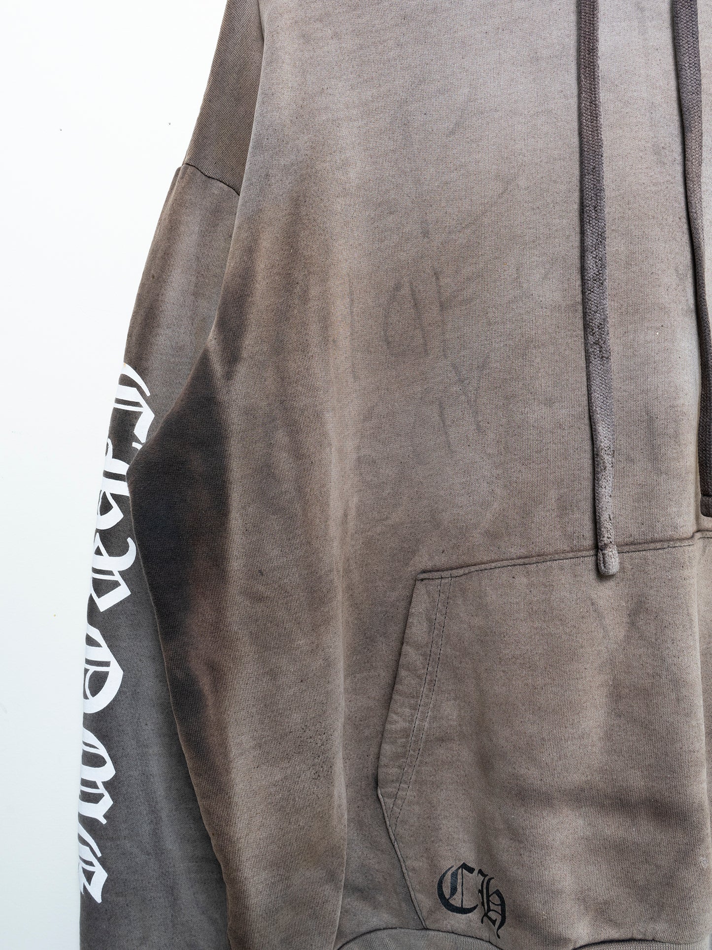 Thrashed Vertical Logo Hoodie