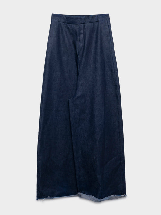 Wide Raw Denim Jeans