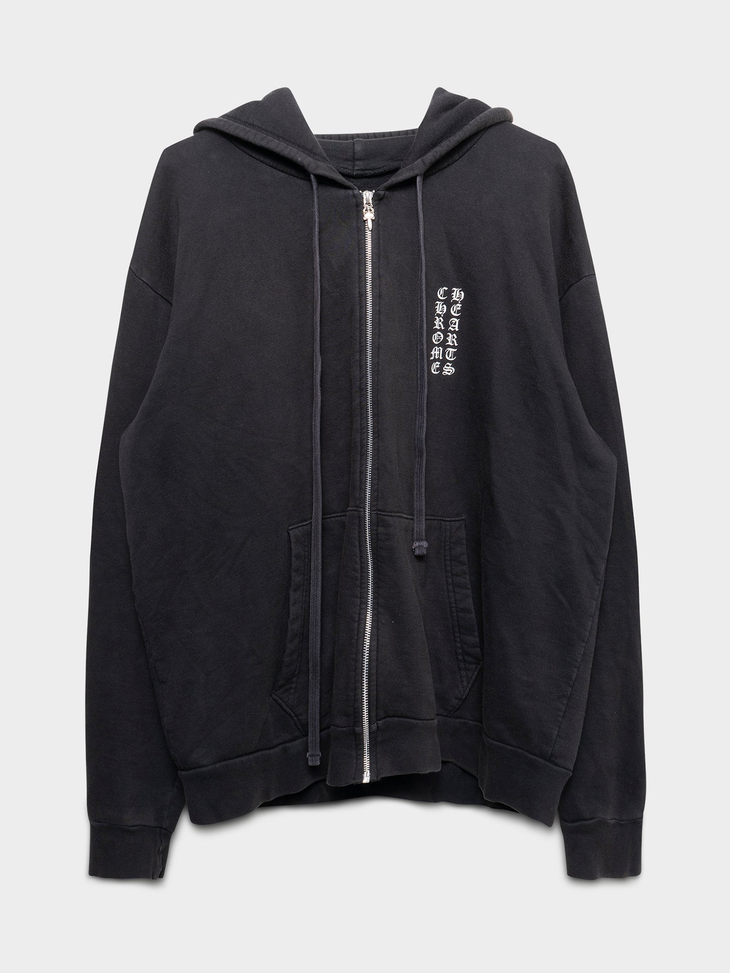 Vertical Scroll Logo Zip-Up Hoodie