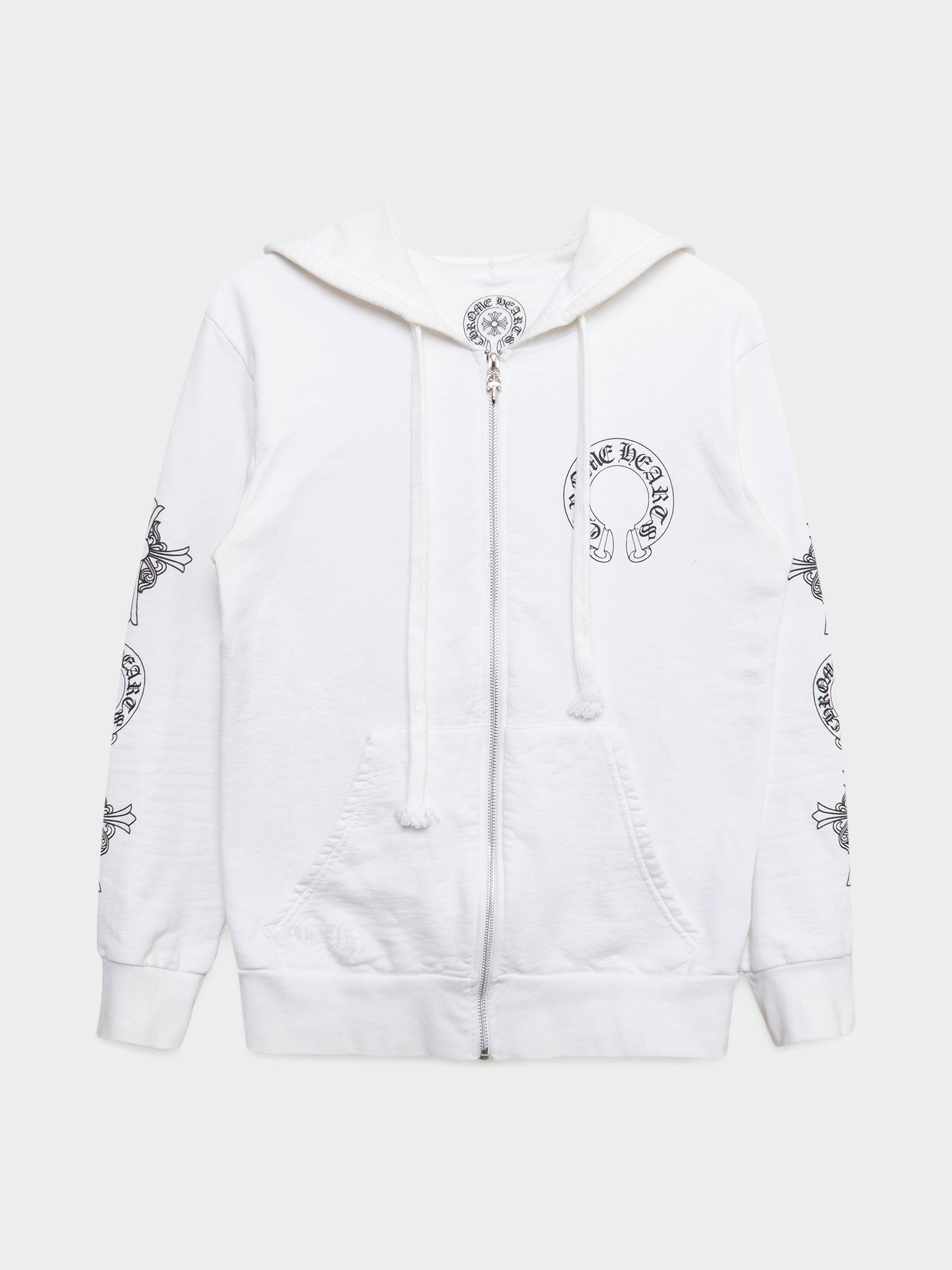 Multi Logo T-Bar Zip-Up Hoodie