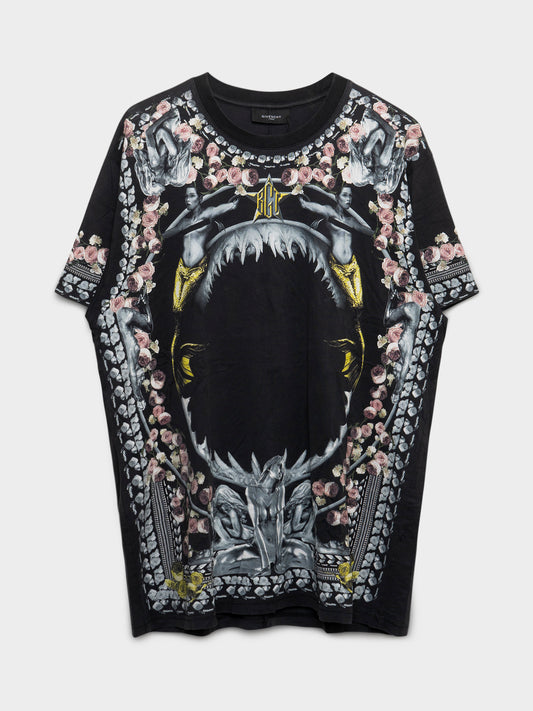 Floral Shark T-shirt