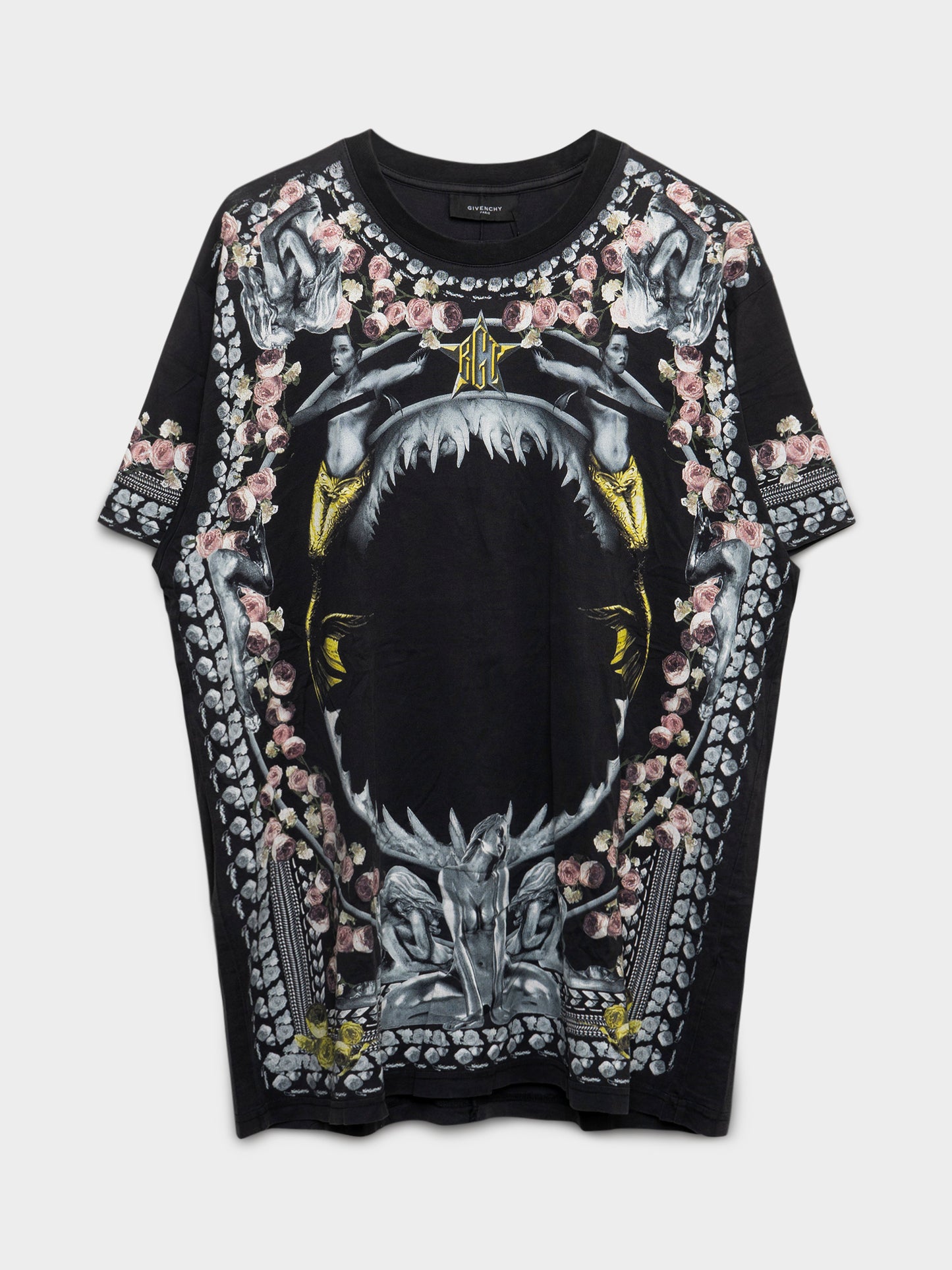 Floral Shark T-shirt