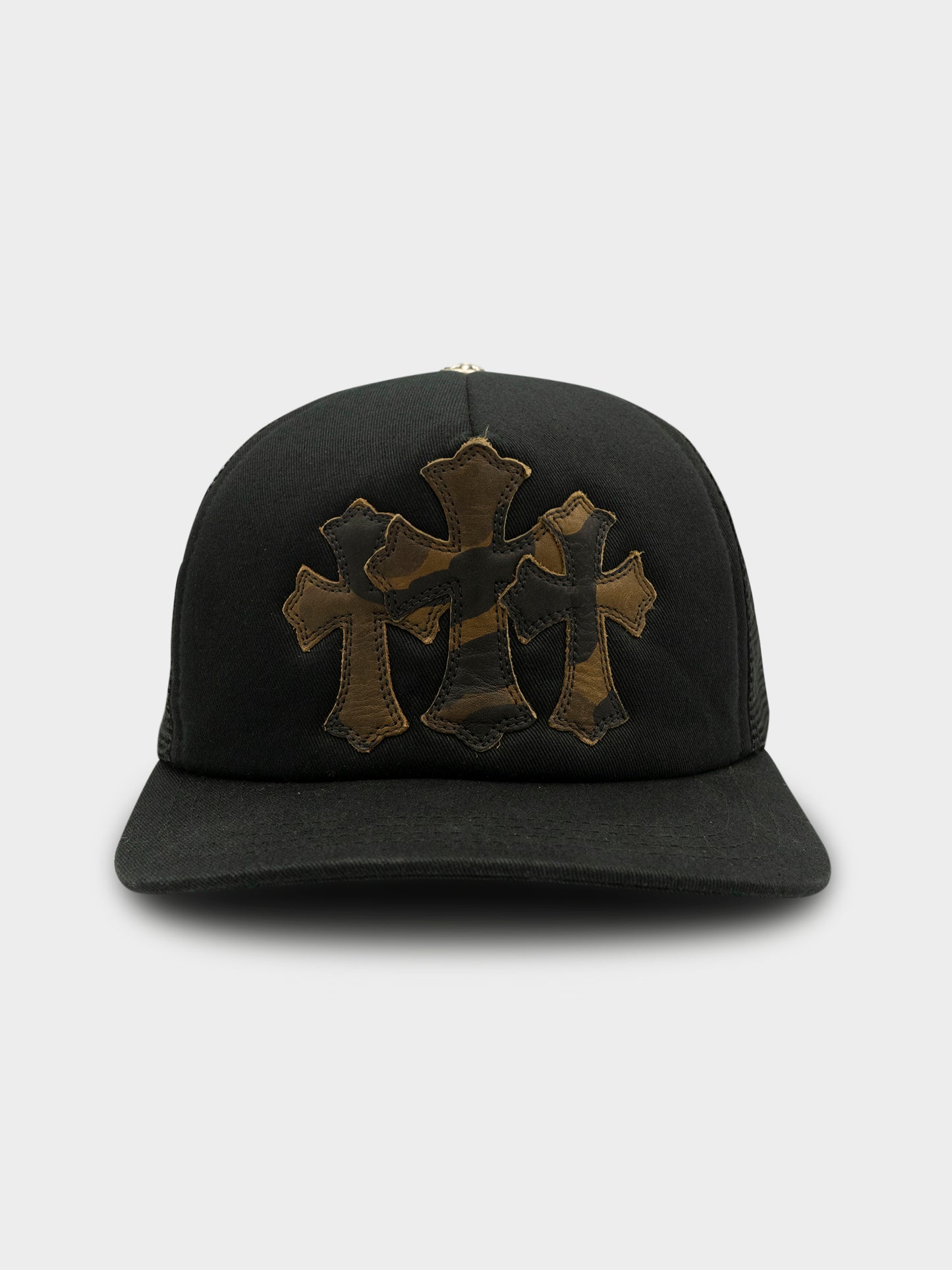 Triple Cross Patch Camo Trucker Hat