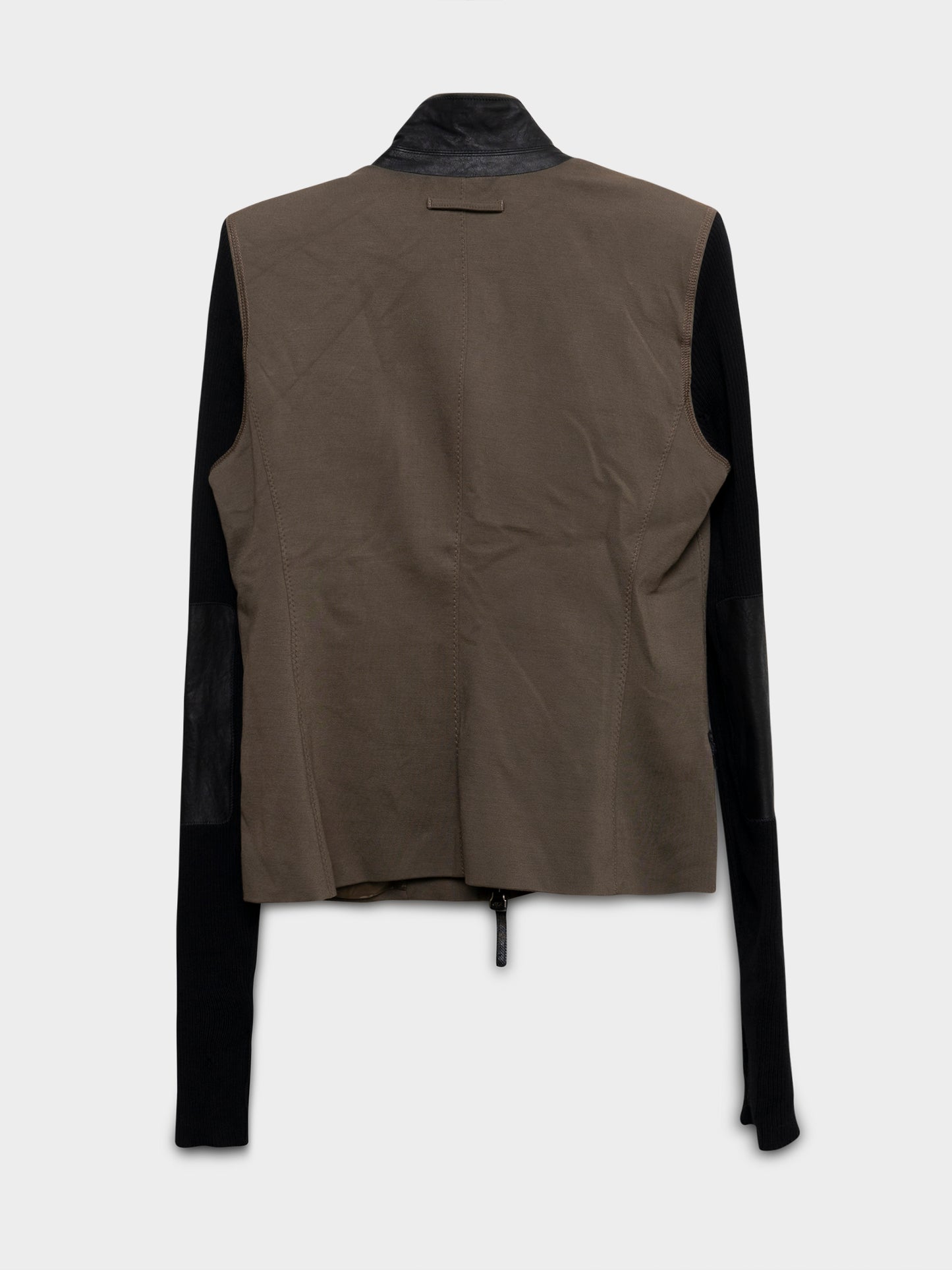 SS09 Leather-Trimmed Jacket