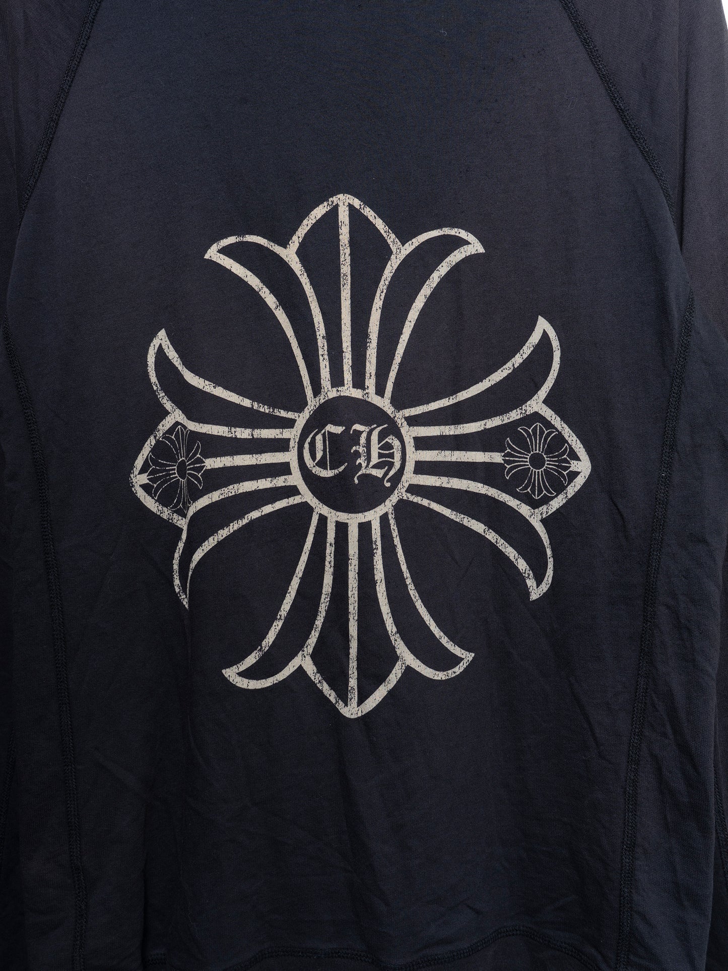 Vintage Thin Zip-Up Cross Hoodie