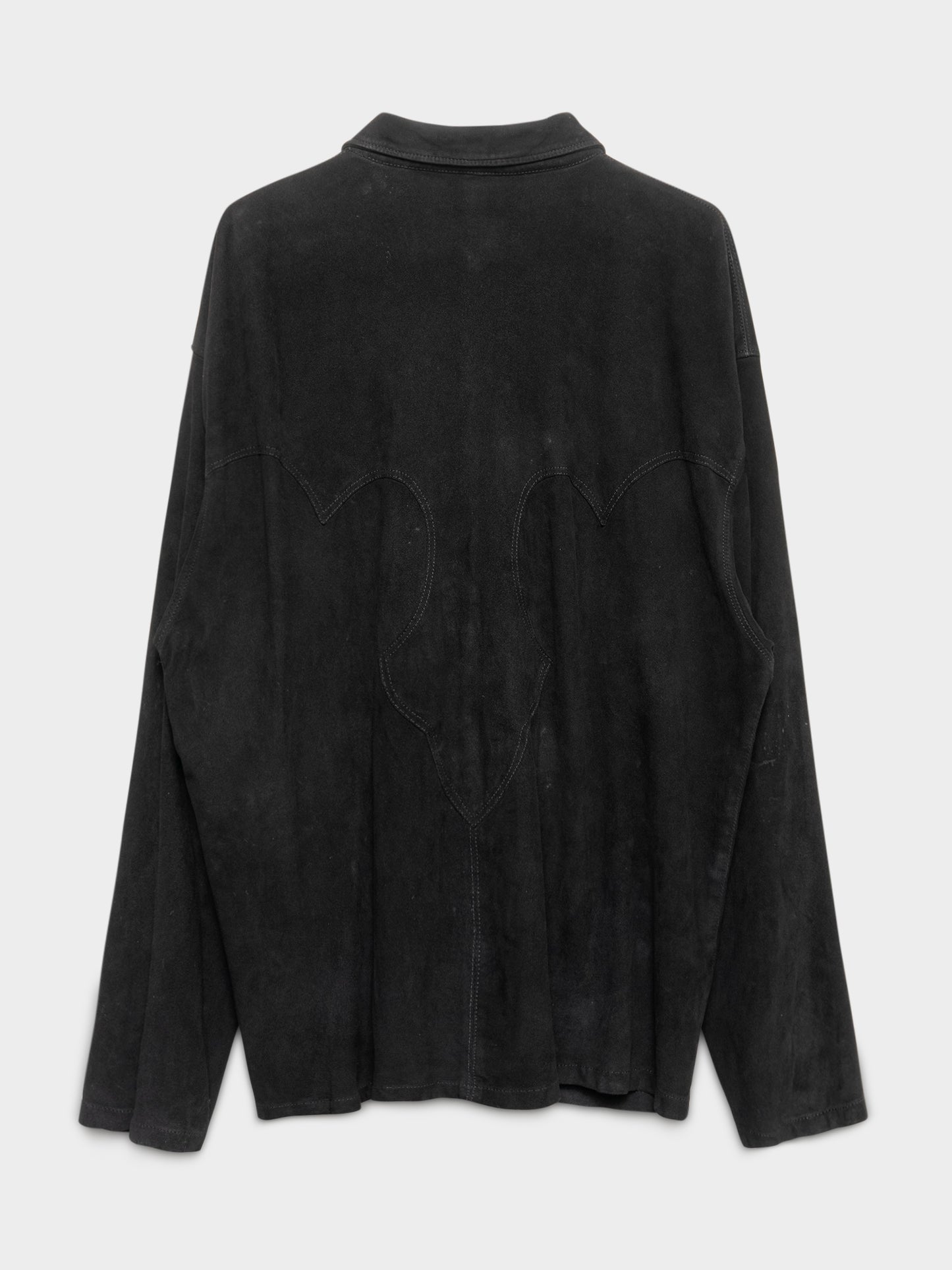 Suede Zip Trucker Jacket