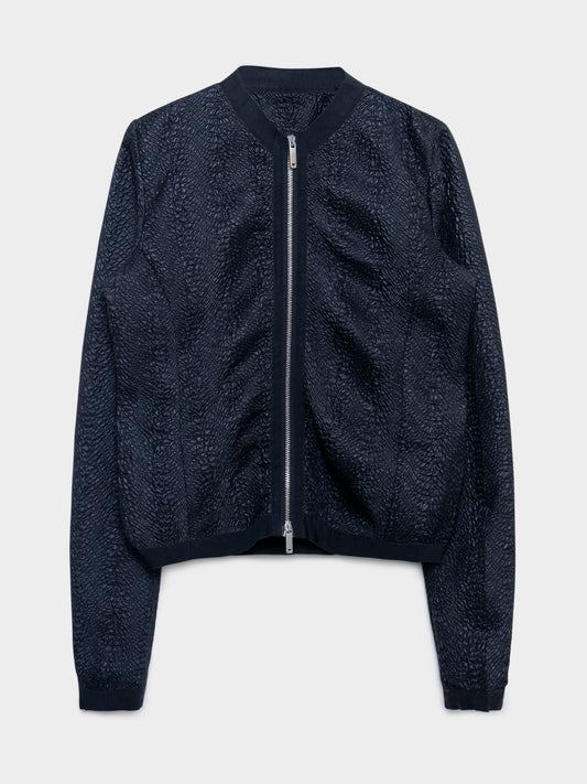 Textured Bomber Jacket