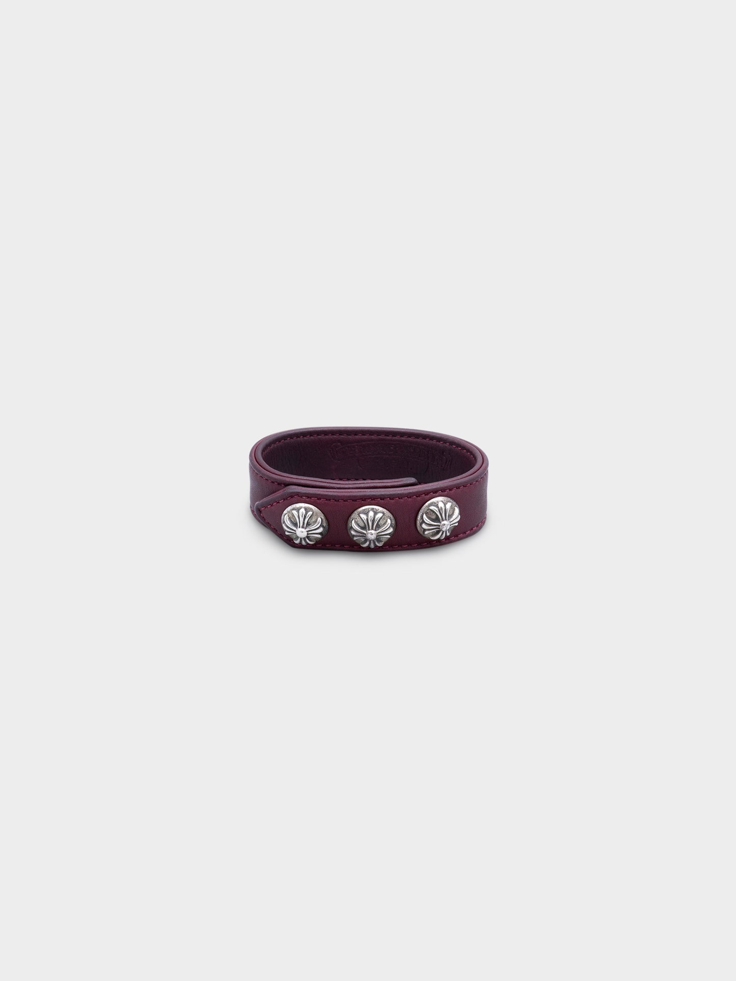 Pink Leather Stud Bracelet