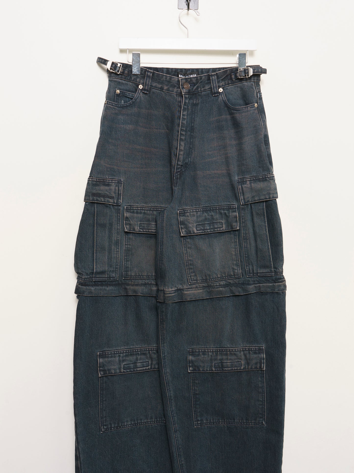 Denim Convertible Cargo Pants