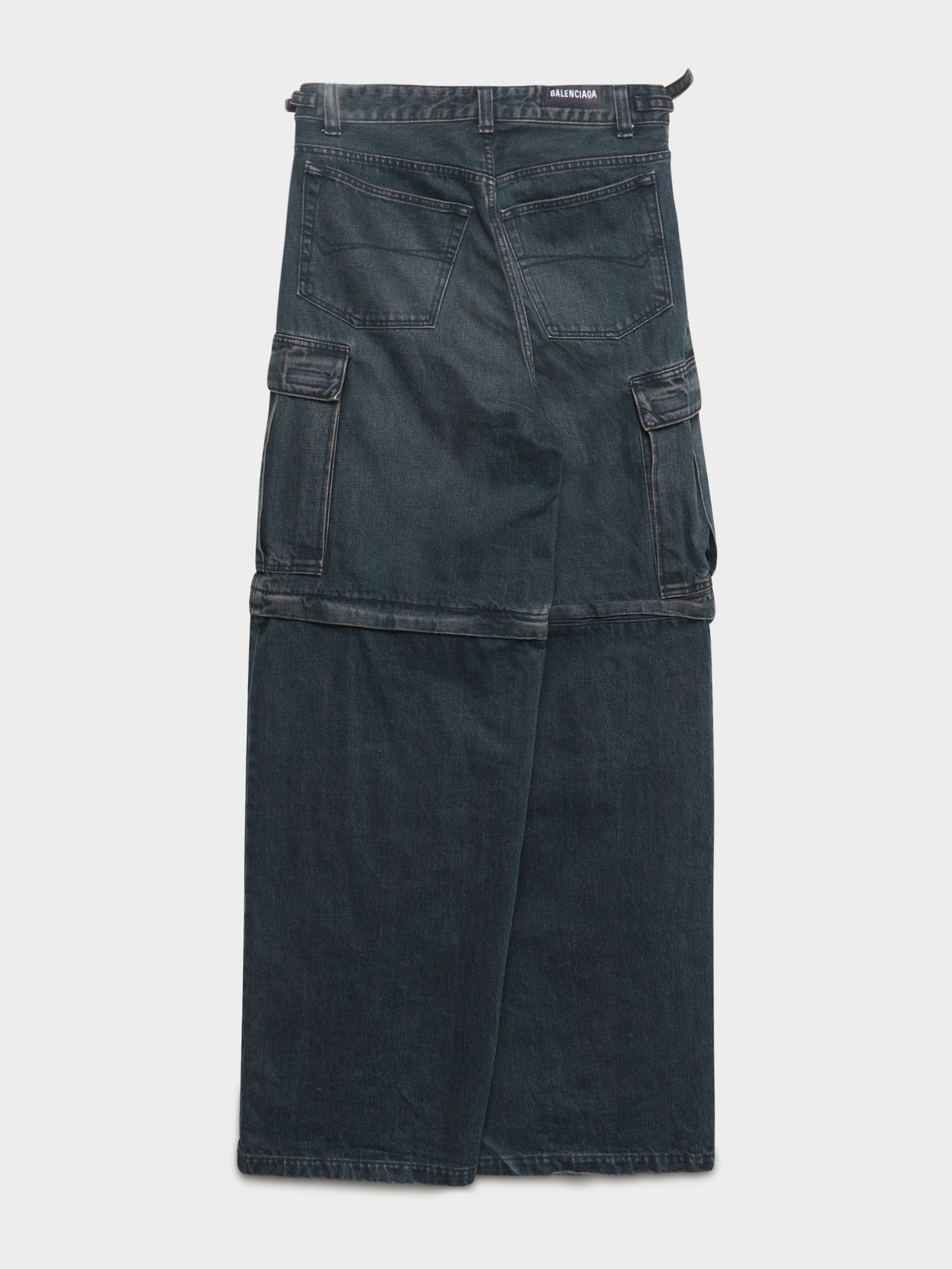 Denim Convertible Cargo Pants