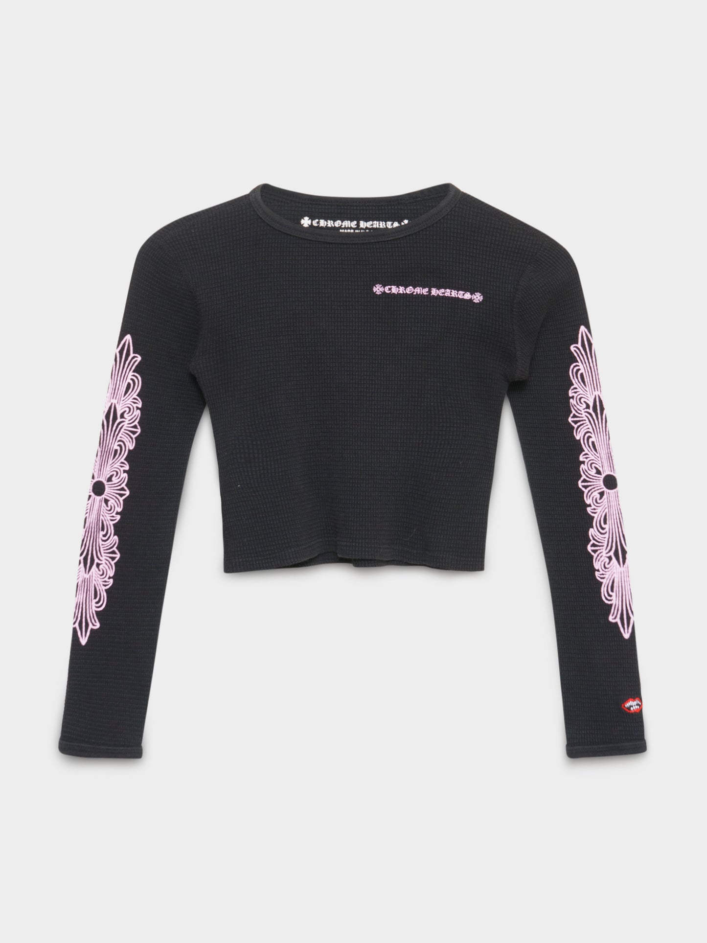 Pink on Black Thermal Shirt