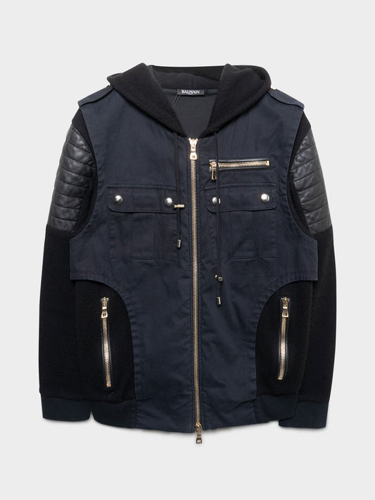 SS10 Layered Cargo Hooded Jacket
