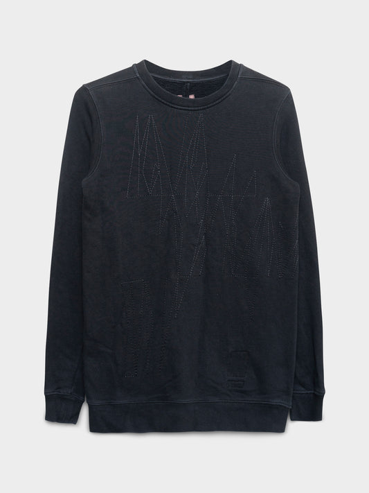 Scribble Embroidered Crewneck