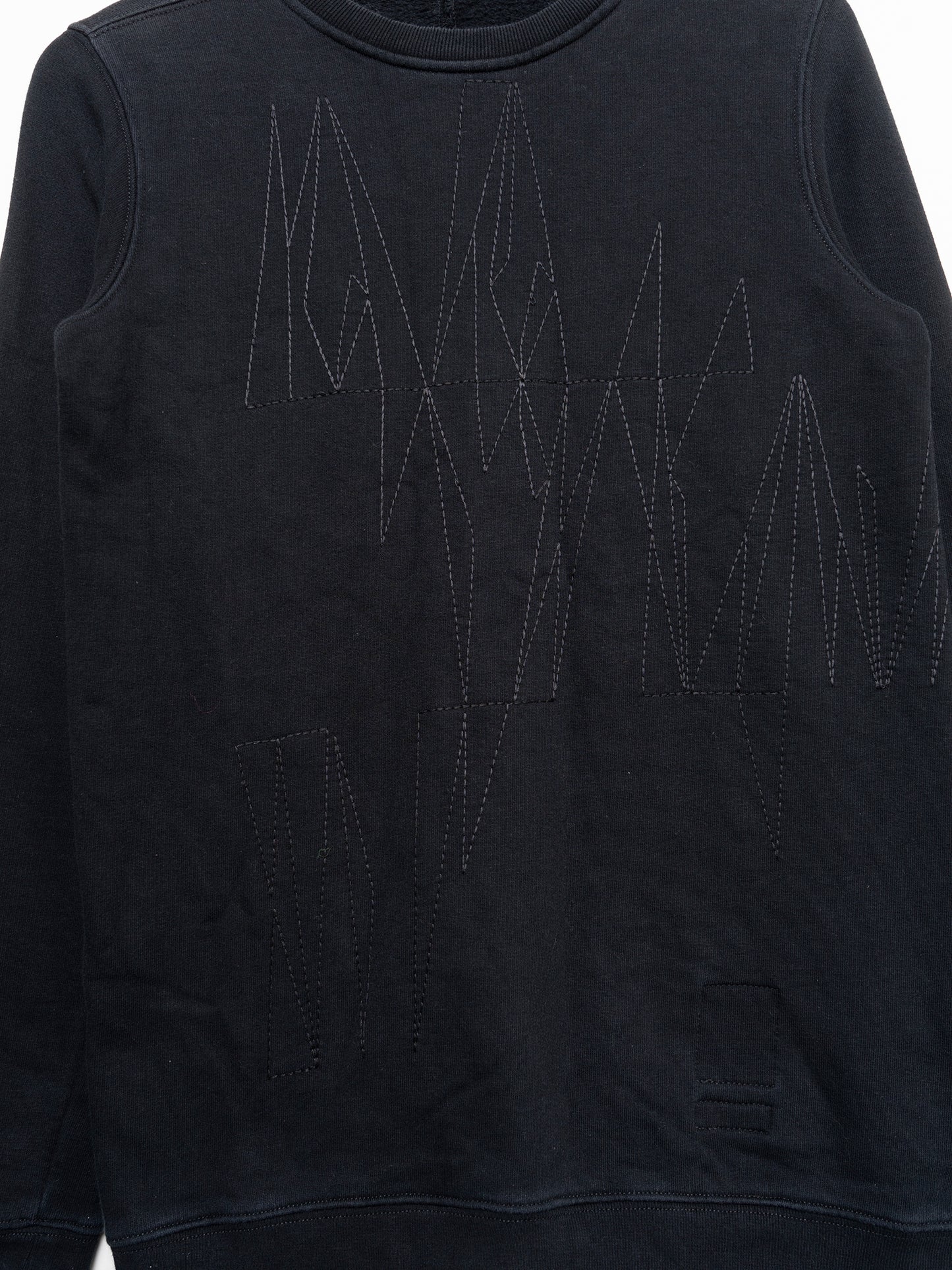 Scribble Embroidered Crewneck