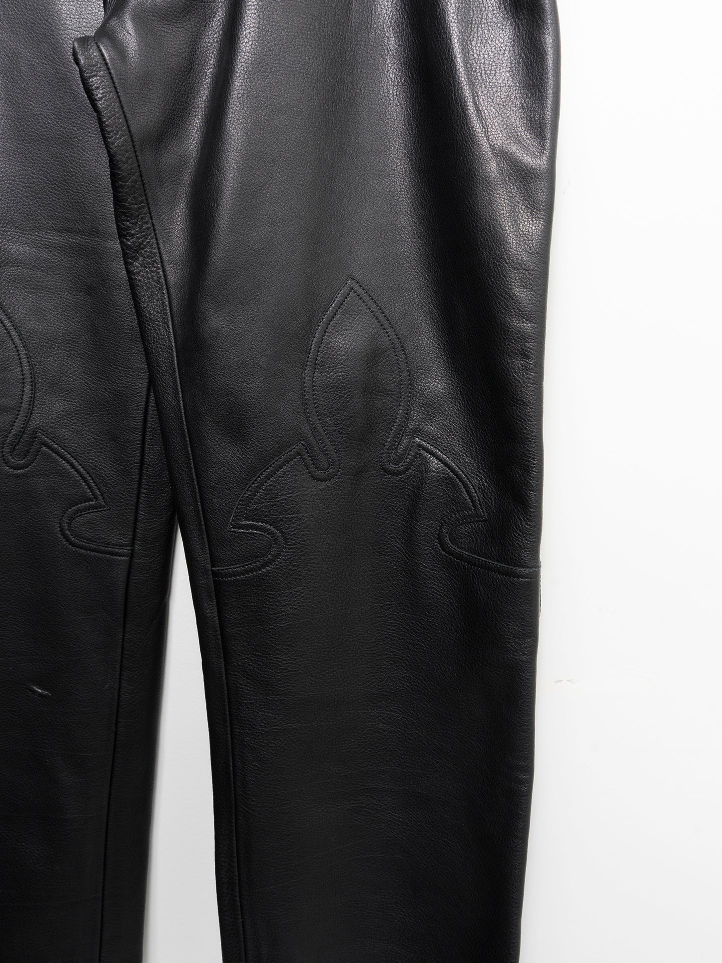 Leather Fleurknee Pants