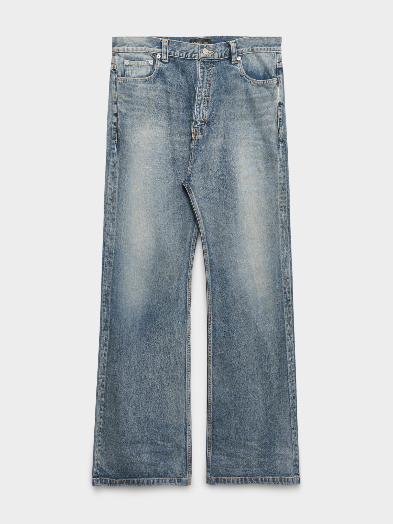 Balenciaga: Bootcut Blue Jeans | Groupie