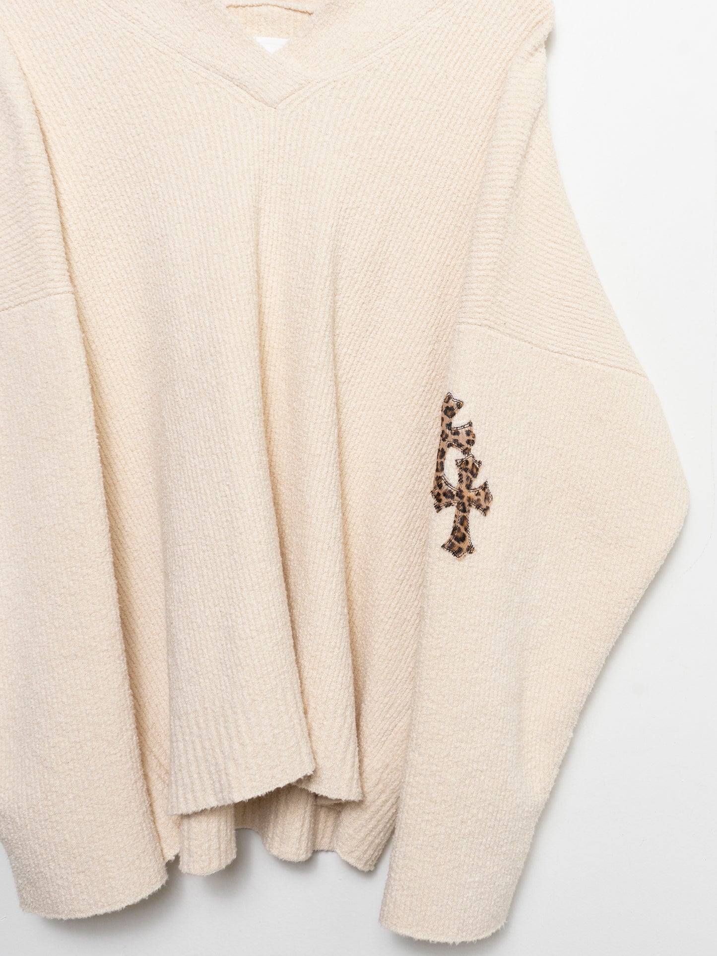 Cashmere Patched Hoodie