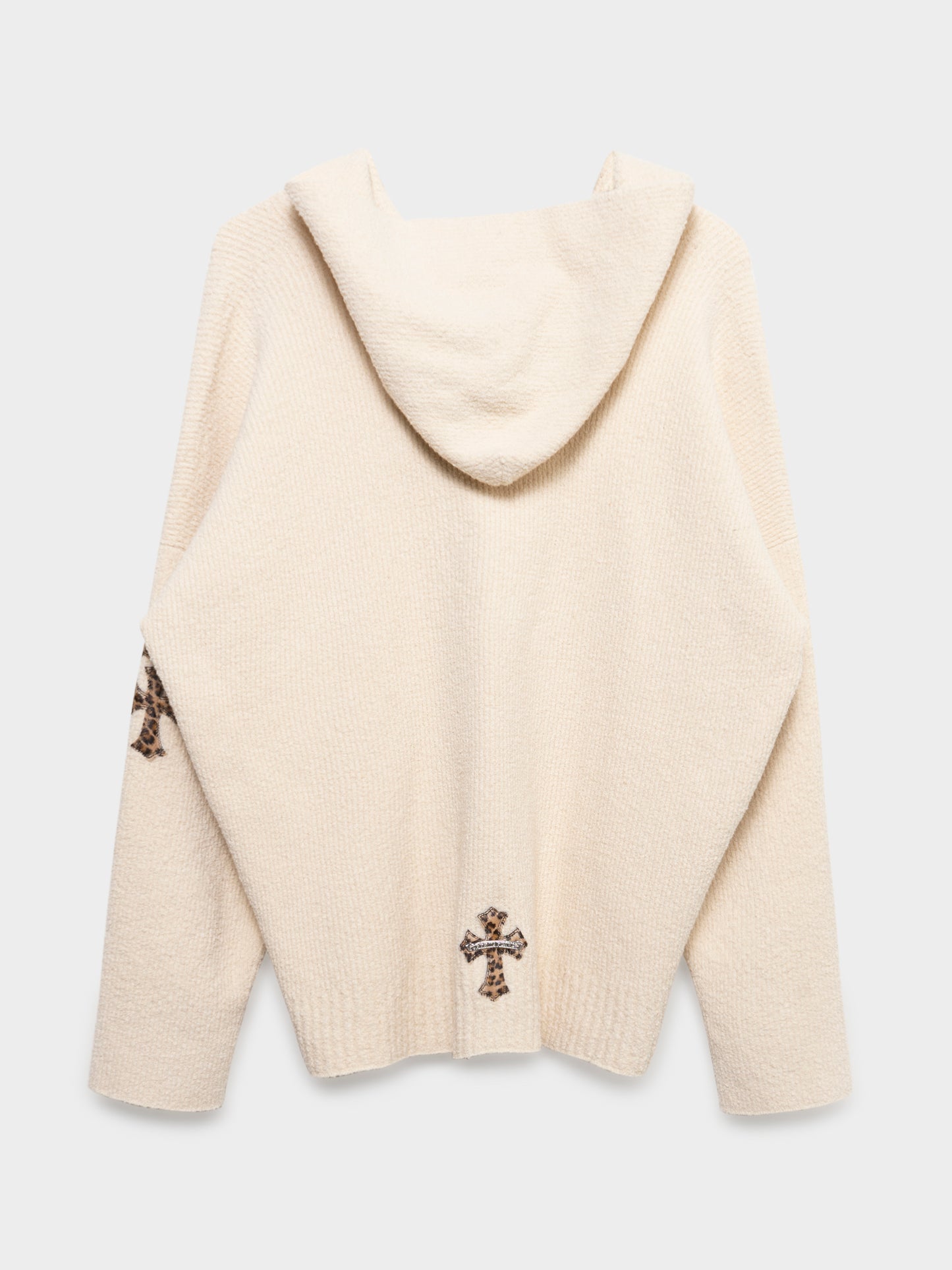 Cashmere Patched Hoodie