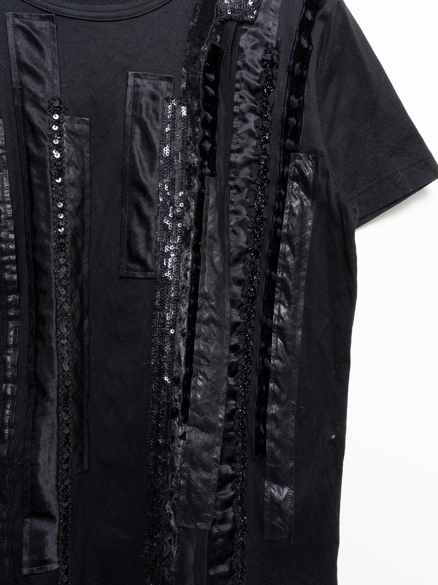 Velour Patchwork T-Shirt