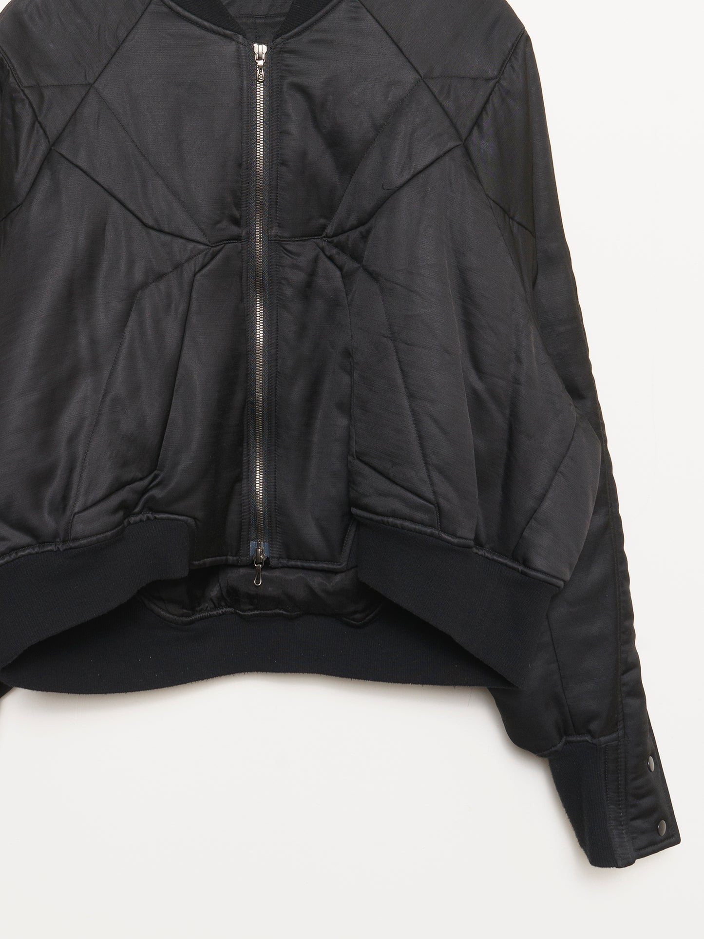Cropped Panelled Bomber