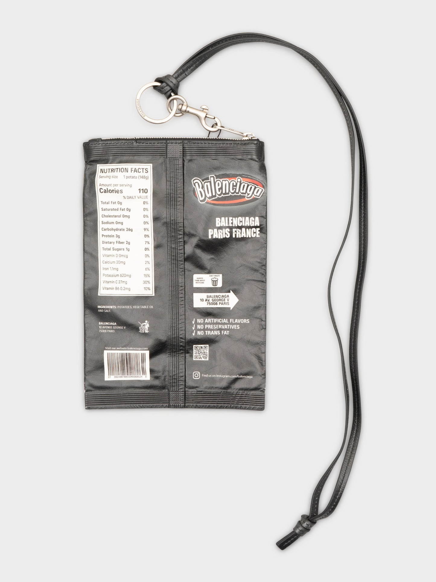 Leather Chip Bag Keychain - Smokey BBQ
