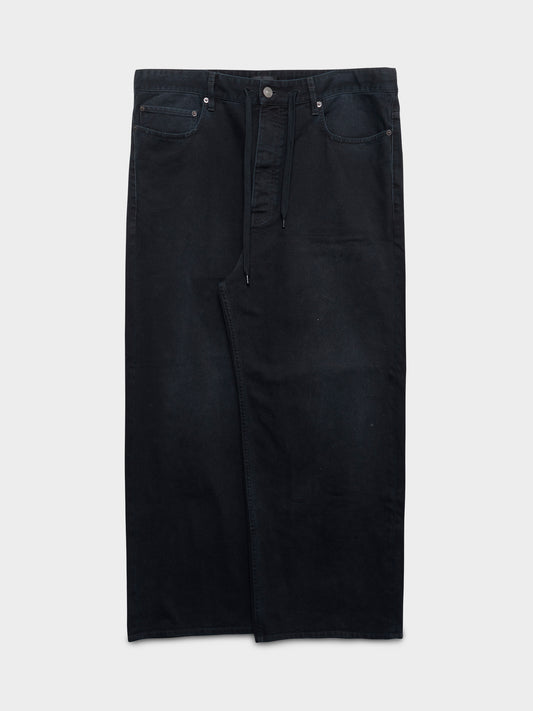 Wide Leg Drawstring Jeans