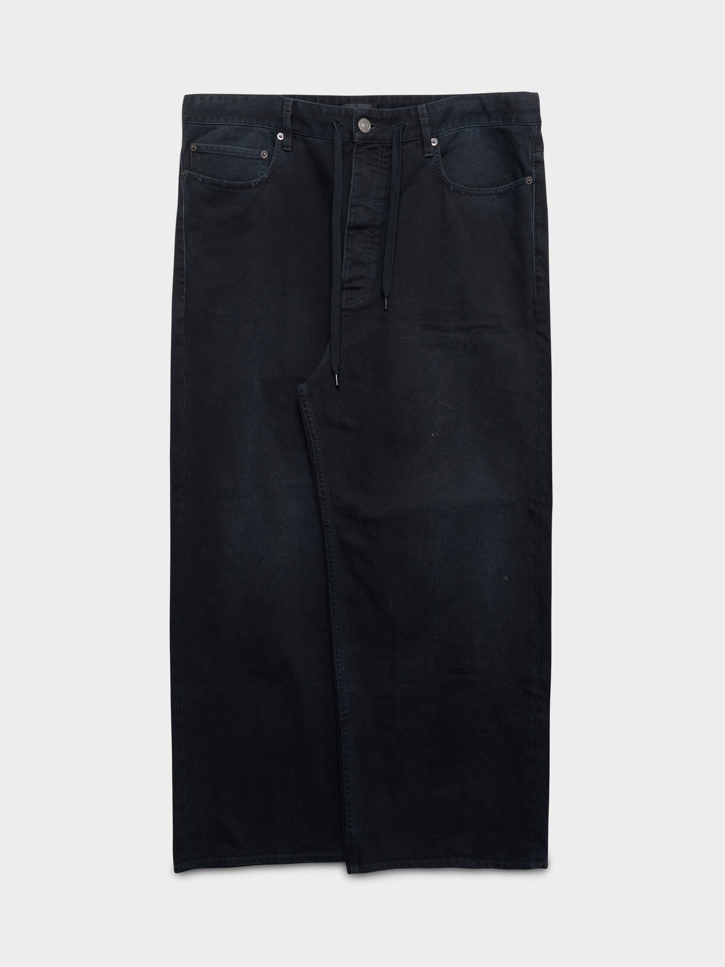 Wide Leg Drawstring Jeans