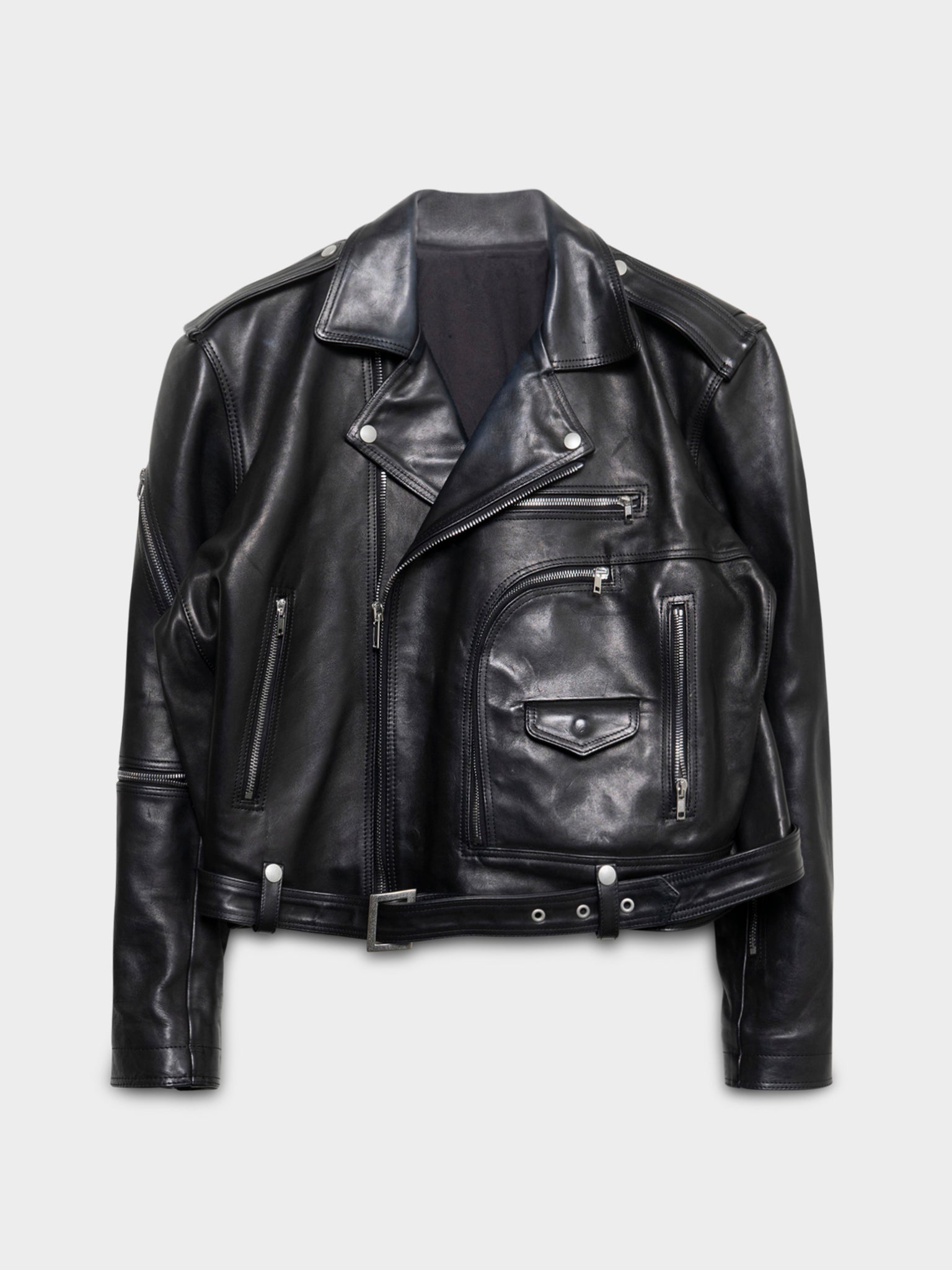 Buy Rick Owens FW24 'Porterville' Cropped Horse Leather Jumbo