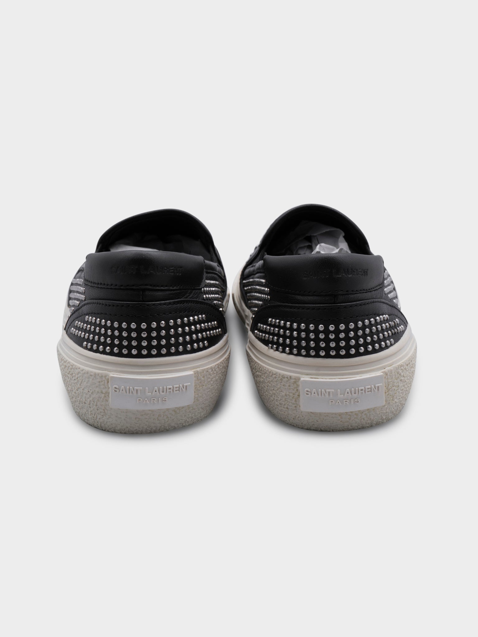 Buy Saint Laurent Studded Slip-On Sneakers Online at Groupie