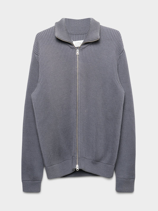 FW08 Ribbed Zip-Up Cardigan