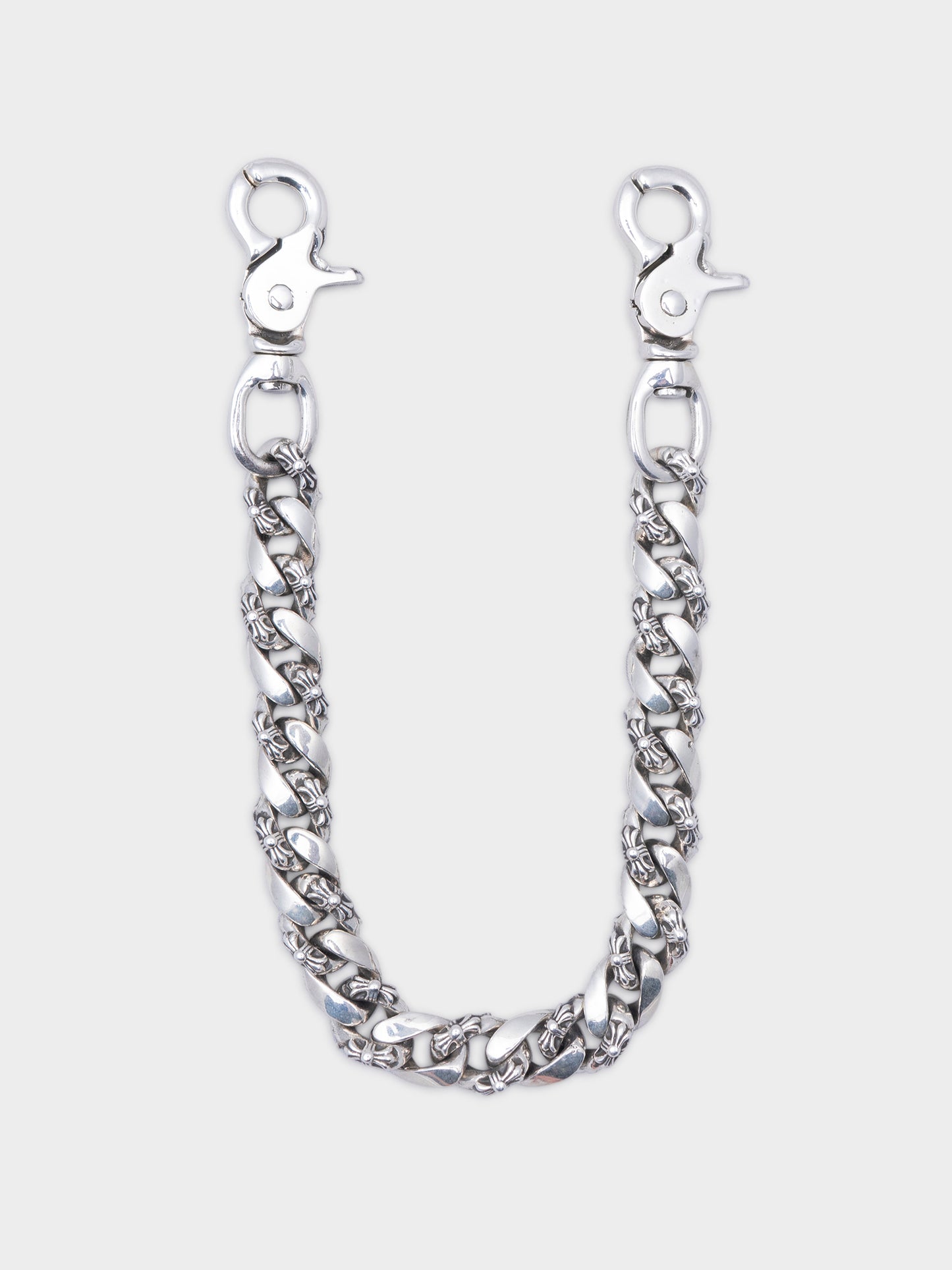 15.5" Double Lobster Fancy Link Wallet Chain