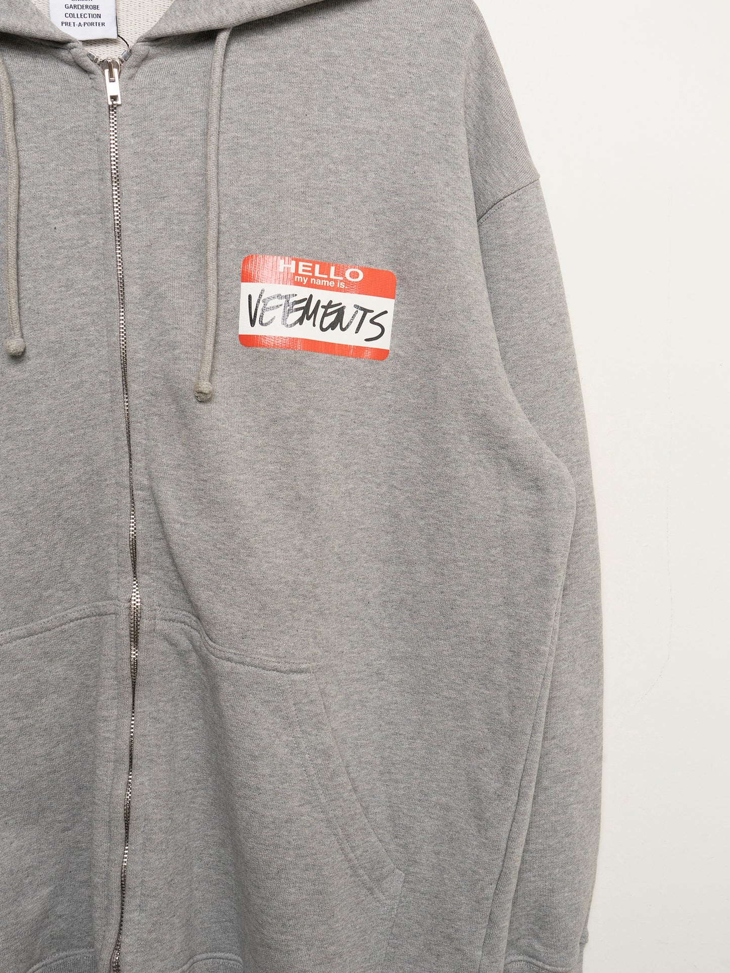 Nametag “Hello, My Name Is” Zip-Up Hoodie