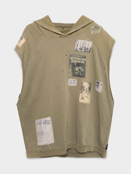 トップス RAF SIMONS 21SS Sleeveless Hoodie Raf Simons: SS01 'Riot' Sleeveless Hoodie | Groupie