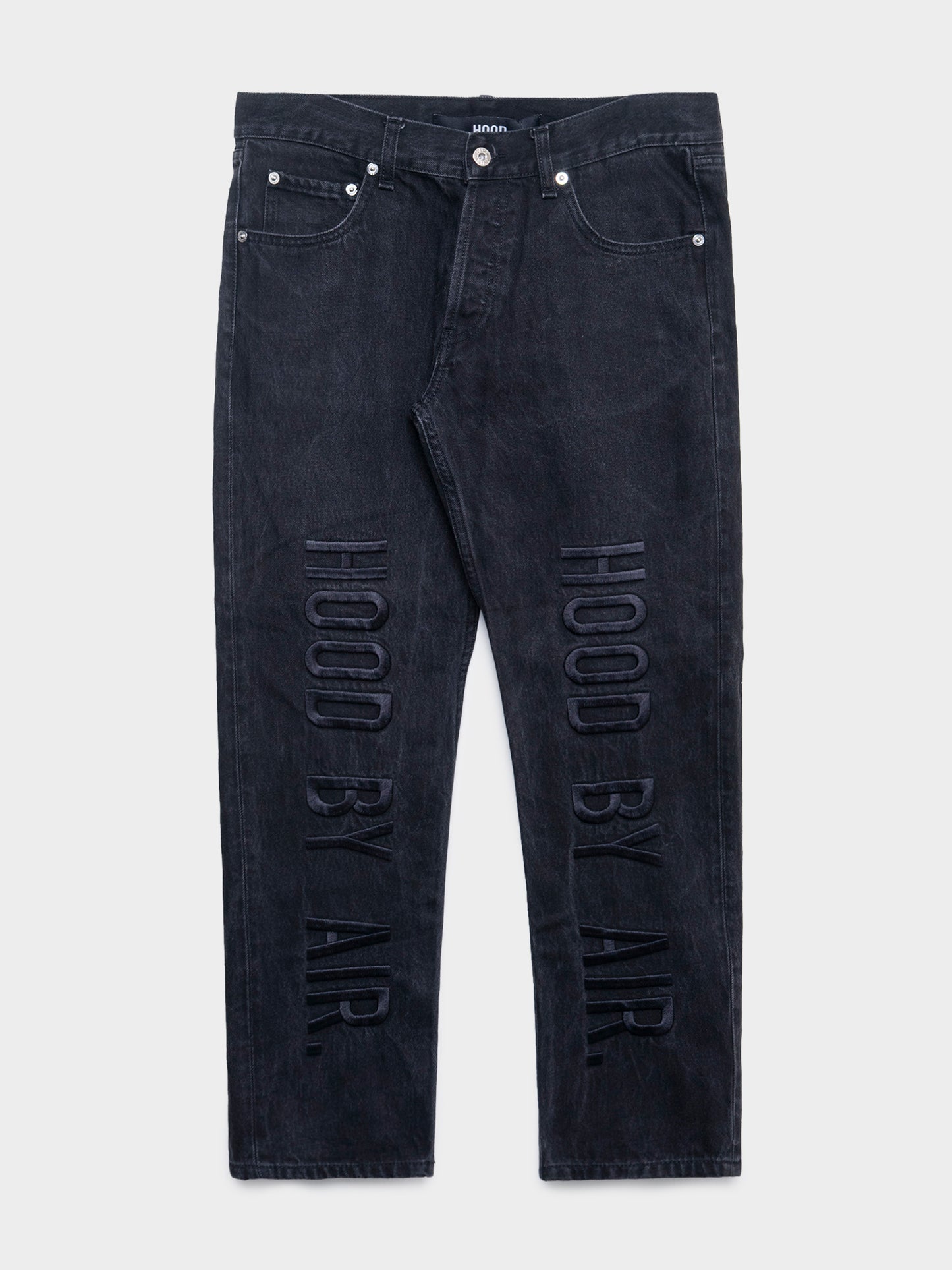 Embroidered Logo Jeans